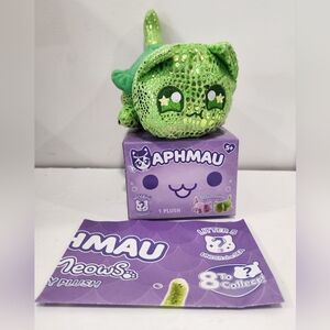 Aphmau MeeMeows 6” Turtle Cat Plush Sparkly Green Under the Sea Collection New